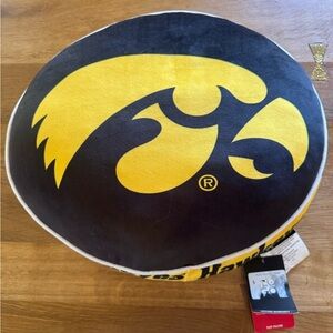 Iowa Hawkeyes Round Puff Pillow NEW Logobrands